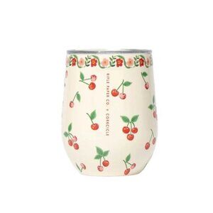 NWT CORKCICLE + Rifle Paper CO. Cherries 12oz Stemless Cup